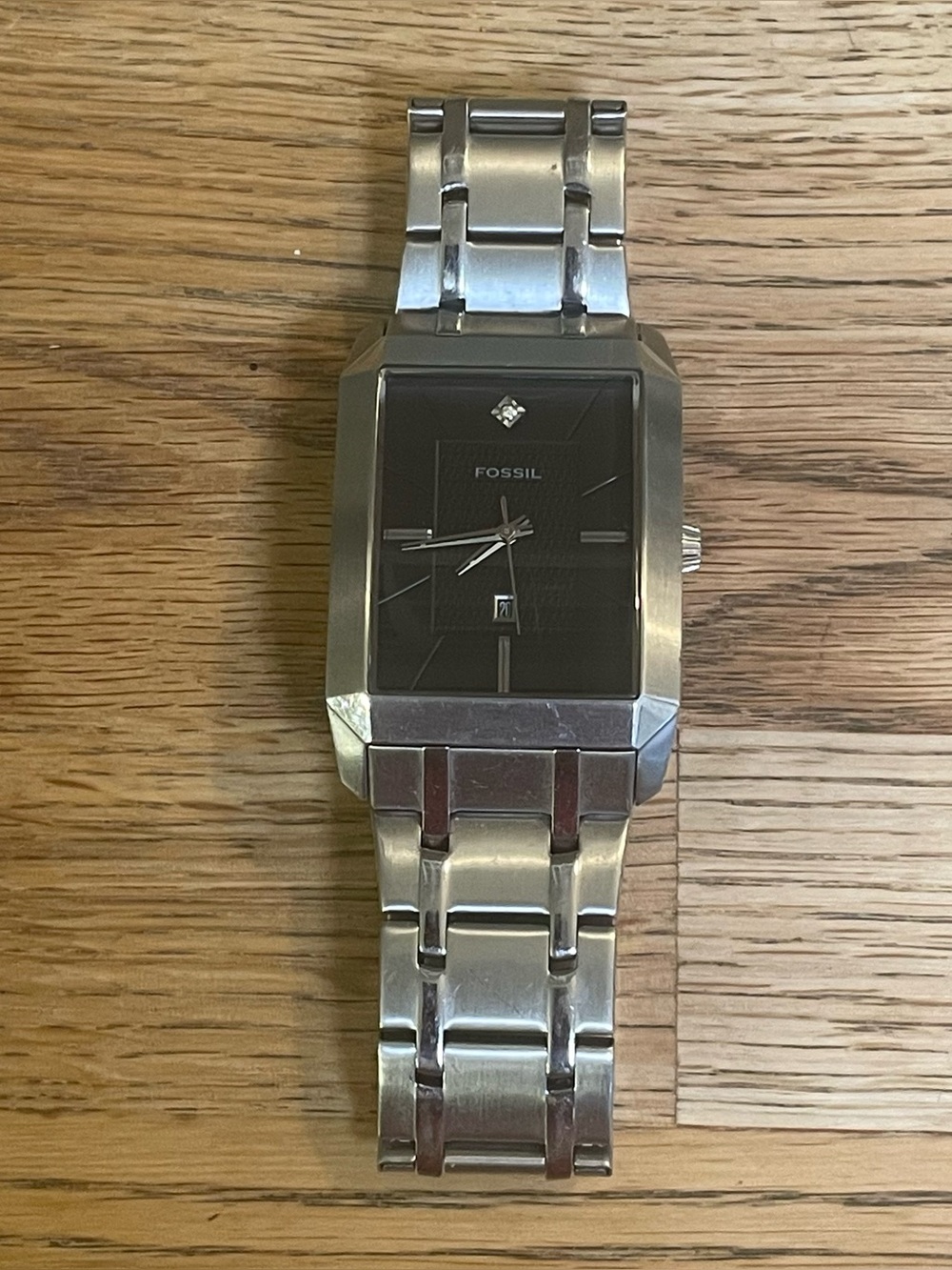 Vintage Fossil Men’s Dress Tank Watch